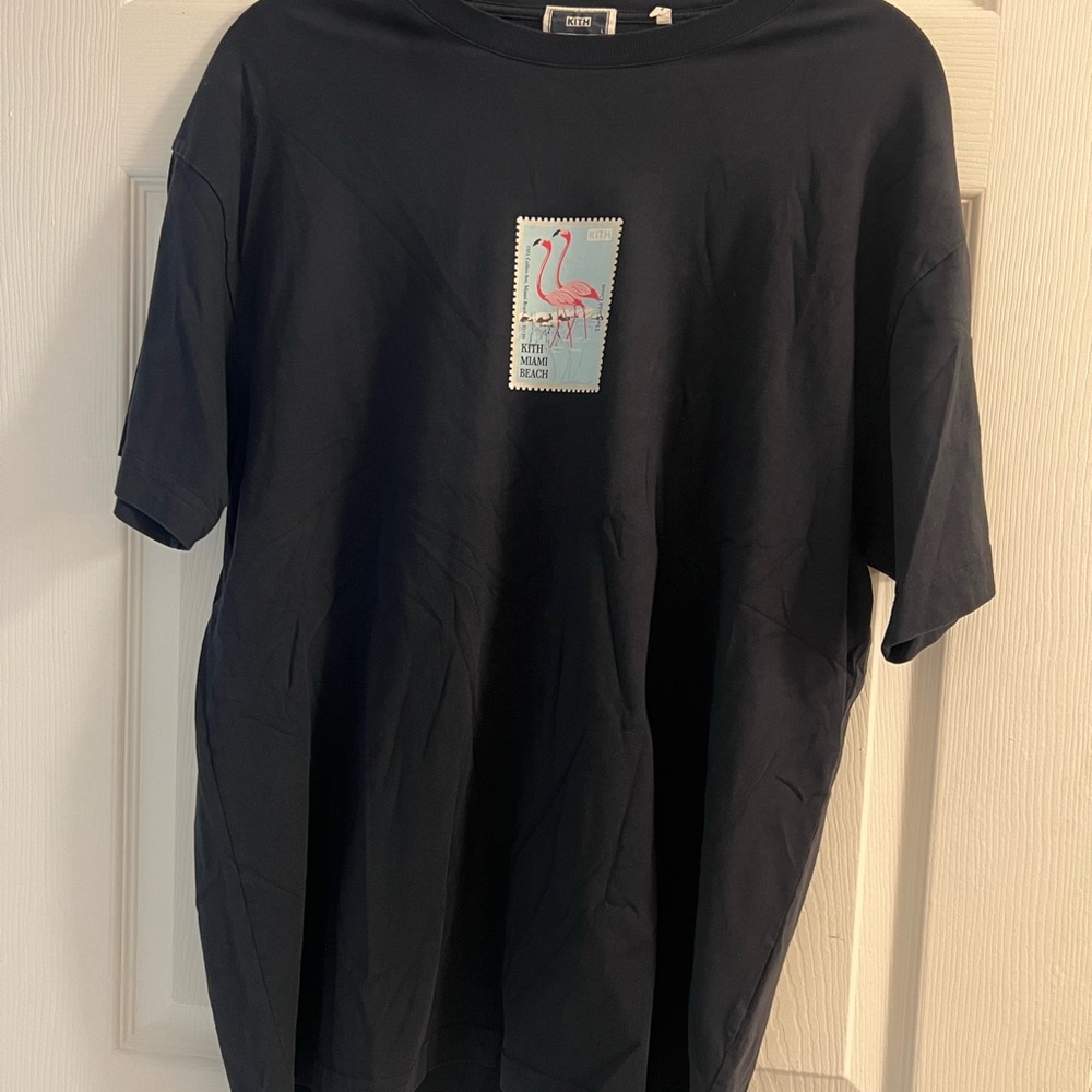 Kith Black Flamingo Graphic Tee